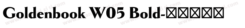 Goldenbook W05 Bold字体转换